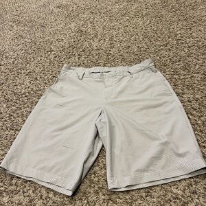 Nike Men's Light Gray Striped Shorts